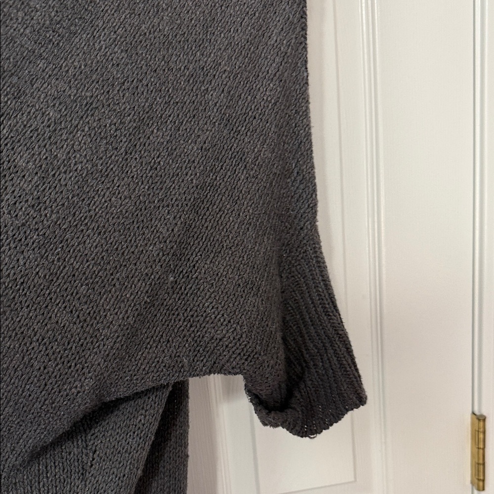 Umgee Charcoal Open-Front Cardigan - Picture 4 of 6